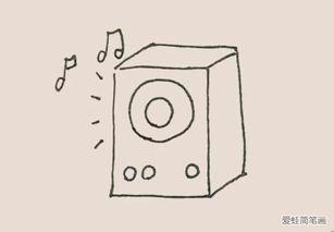 国产音响简笔画教程视频,轻松绘制经典音响造型